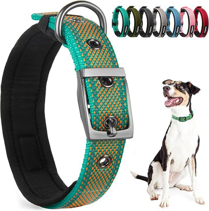 PetiFine Dog Collar for Large Dogs, Neoprene Padded and Adjustable, Reflective by PetiFine