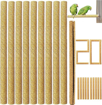 20Pcs Sand Perch Covers for Bird by Birheatry