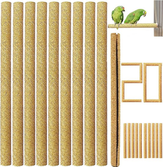 20Pcs Sand Perch Covers for Bird by Birheatry