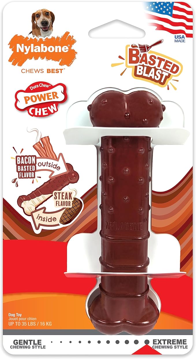 Nylabone Textured Bone Power Chew Toy - Image 11