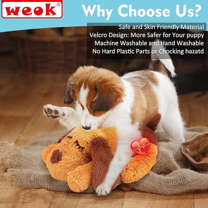 Heartbeat Puppy Toy, Comfort Cuddler Pillow, Dog Anxiety Relief Calming Aid - Image 4