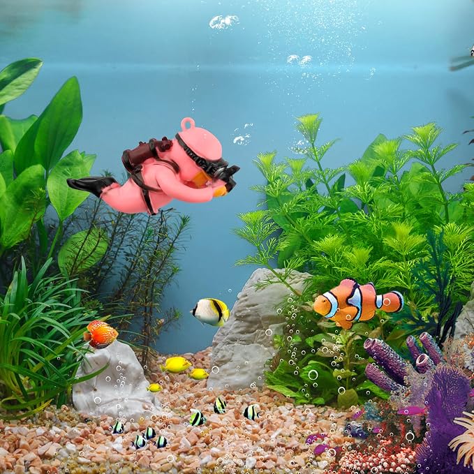 onesimcr Floating Fish Tank Decorations, Aquarium Decorations, Lovely Diver - Image 5