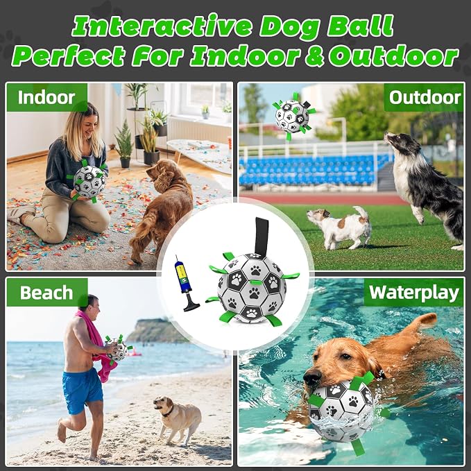 QDAN Dog Toys for Small Medium Puppy, Soccer Ball for Dogs - Image 4