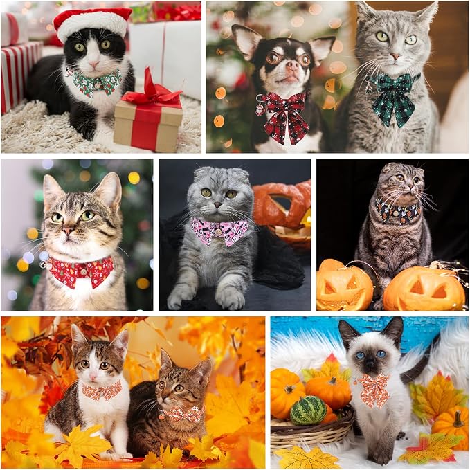 Thanksgiving Cat Collar Breakaway, Halloween Kitten Collar - Image 6