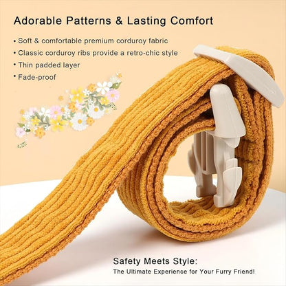 Cute Corduroy Dog Collar - Image 4