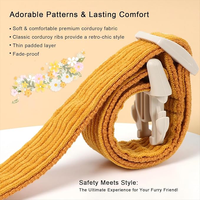Cute Corduroy Dog Collar - Image 4