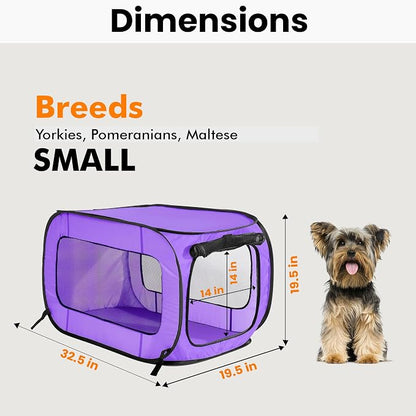 Beatrice Home Fashions Portable, Collapsible, Pop Up Kennel Travel Cat and Dog - Image 4