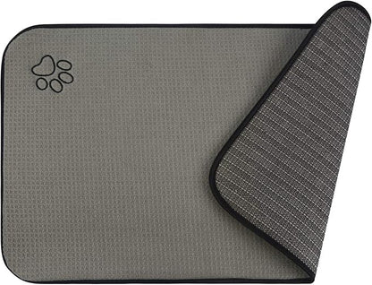 SINLAND Microfiber Pet Bowl Mat Dog Cats Feeding Mats by SINLAND