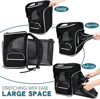 BAGLHER Expandable Pet Carrier Backpack，Pet Backpack - Image 2