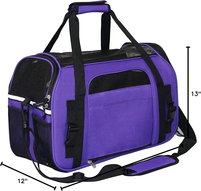 EliteField Soft Pet Carrier Soft Sided Dog Puppy Cat Carrier Travel Bag - Image 8