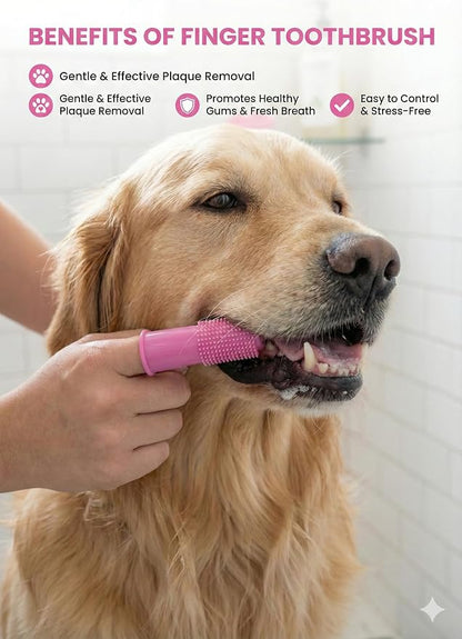 3-in-1 Stress-Free Dog Bathing Kit – Silicone Grooming Gloves, Suction Lick Mat - Image 5