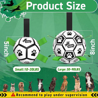 QDAN Dog Toys Balls with Bell Inside, Squeaky Dog Balls - Image 3
