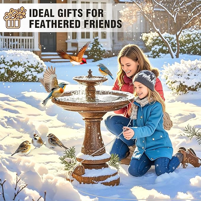 Bird Bath Heater for Outdoors in Winter, 120W Birdbath Heaters for Outdoor Bird - Image 7