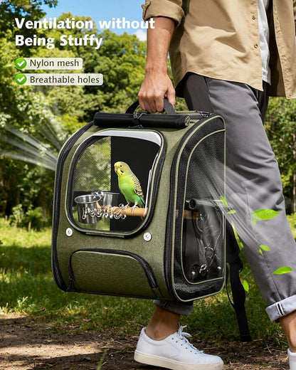 Pecute Bird Backpack Carrier for Small Birds, Bird Carrier - Image 6