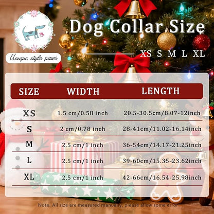 Unique Style Paws Christmas Dog Collar, Soft Cotton Puppy Collars - Image 6