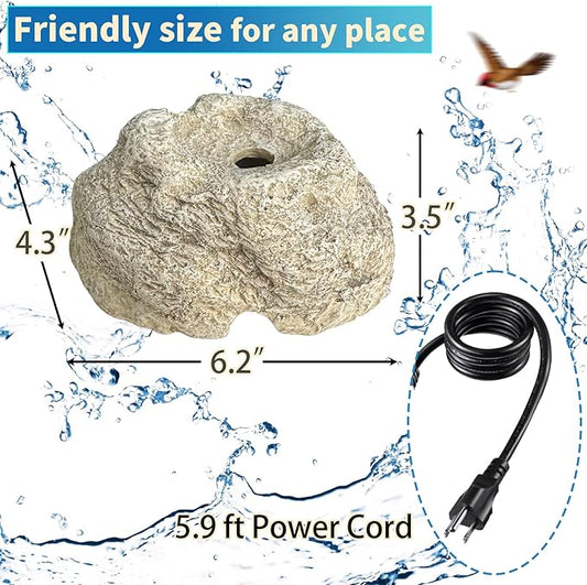 SAC SMARTEN ARTS Fountain for Bird Baths for Bird Bath Fountain - Image 2