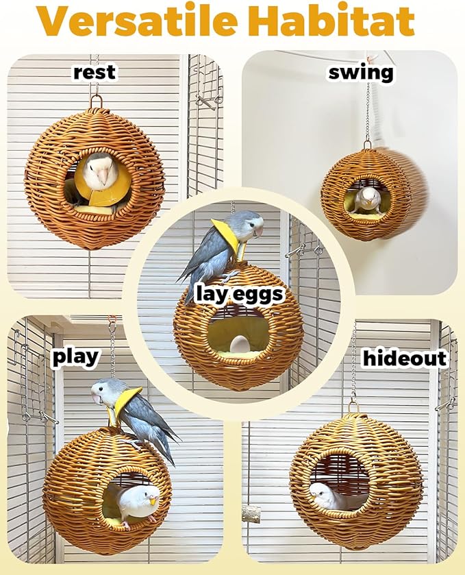 Chewproof Steel Frame Bird Nest - Image 6