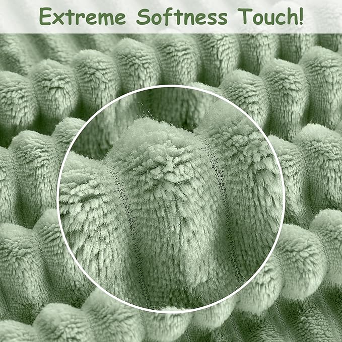 Soft Fleece Baby Blanket Ultra Cozy Green Baby Blankets - Image 6