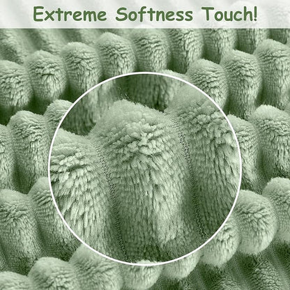 Soft Fleece Baby Blanket Ultra Cozy Green Baby Blankets - Image 6