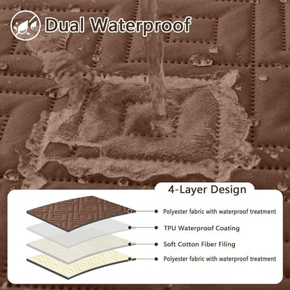 hyha Waterproof Dog Blanket, Soft Dog Bed Cover Pet Blankets, Waterproof Sofa - Image 2
