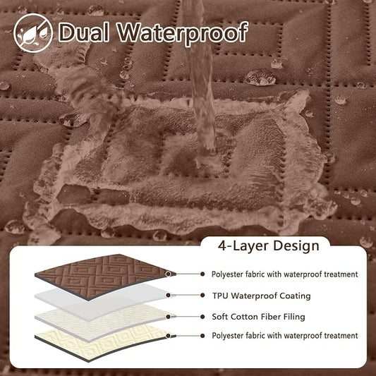 hyha Waterproof Dog Blanket, Soft Dog Bed Cover Pet Blankets, Waterproof Sofa - Image 2