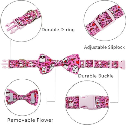 Valentine’s Day Dog Collar Adjustable Puppy Collar - Image 3