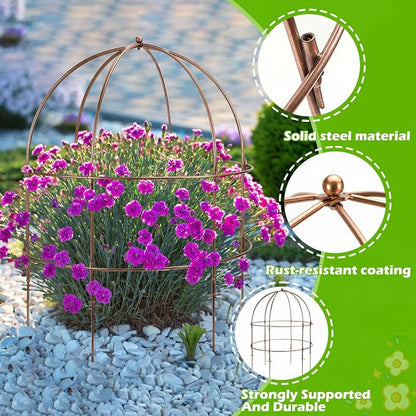 NNG 26 Inch Bird Cage Plant Support, Metal Grow Through Flower Trellis Cage - Image 3
