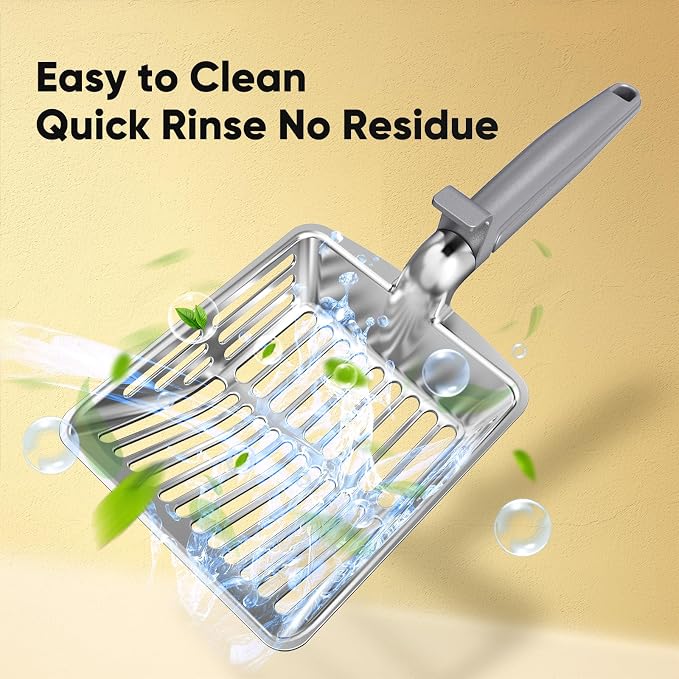 Metal Cat Litter Scoop, Large Cat Scooper - Image 5