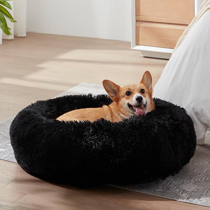 WESTERN HOME WH Calming Anti-Anxiety Donut Dog & Cat Bed, Warming Cozy Soft - Image 4