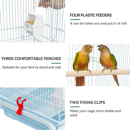 YITAHOME 62 inch Metal Bird Cage, Large Parakeet Cages - Image 6