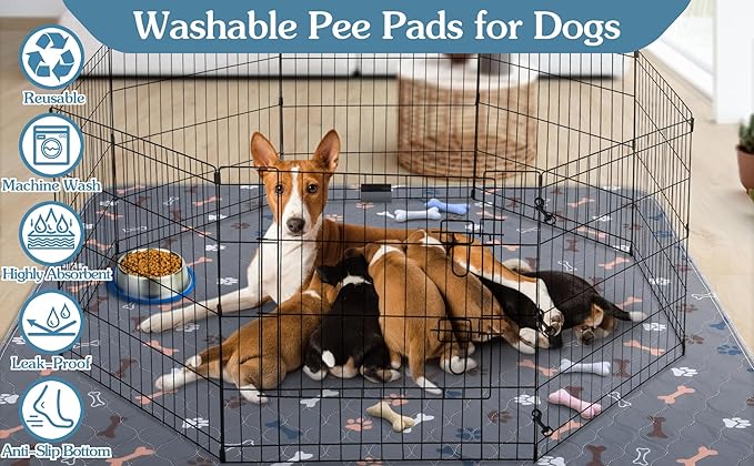 Washable Pee Pads for Dogs Large 36" x 72" 2-Pack Reusable Puppy Pads Pet - Image 7