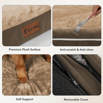 Orthopedic Dog Beds for Large Sized Dogs, Waterproof Egg Crate Foam Medium Dog - Image 6
