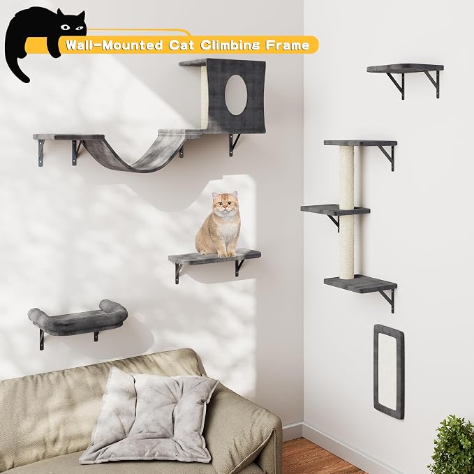 NUNU LAB Wall Mounted Cat Furniture Set - Image 2