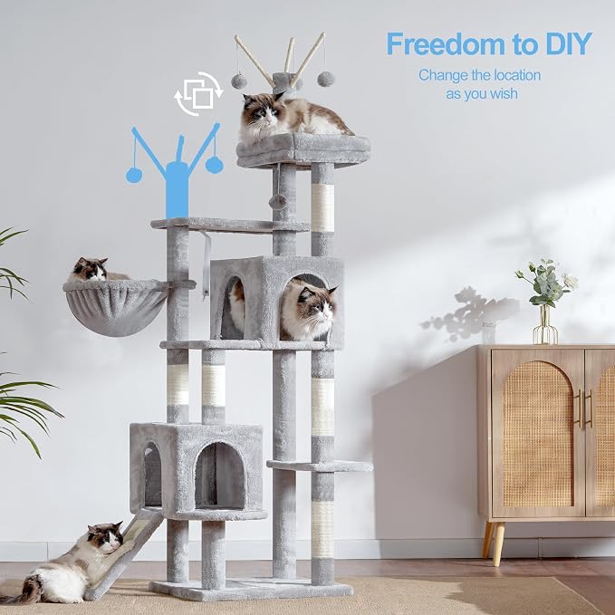 Hey-brother Cat Tree Tower, Sturdy Scratching Posts - Image 4