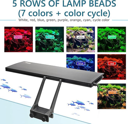 hygger Clip On 24/7 Lighting Aquarium LED Light, Sunrise-Daylight-Moonlight and - Image 4