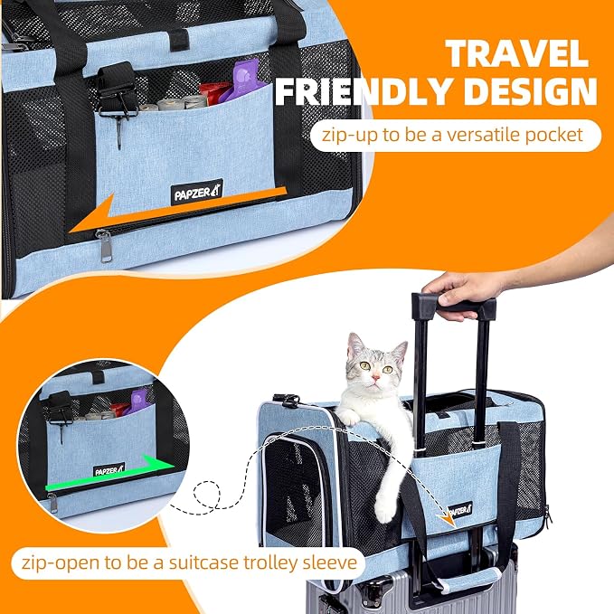 Cat Carrier Soft-Sided Travel Bag - Image 6