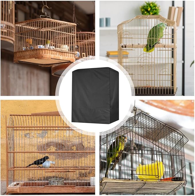 Bird Cage Cover Black Out, Protects Pets Privacy, Comfortable, Breathable - Image 2