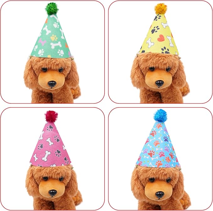 6pcs Dog Birthday Party Hats Felt - Image 4