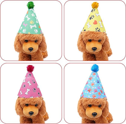 6pcs Dog Birthday Party Hats Felt - Image 4