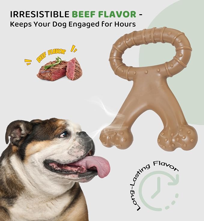 Durable Dog Chew Toy for Aggressive Chewers, Indestructible Nylon Bone - Image 5