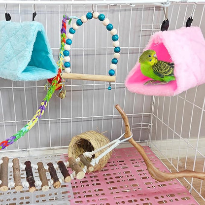2Pcs Bird Tent Plush Hammock Hanging Warm nest 6.3''X5.1''X4.7'' Cage Parrot - Image 3