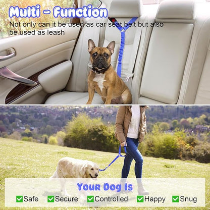 BWOGUE Pet Dog Cat Seat Belts, Car Headrest Restraint Adjustable Safety Leads - Image 6
