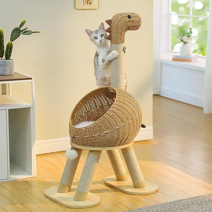 PAWZ Road Modern Cat Tree 46” Cat Dinosaur Tower by PAWZRoad