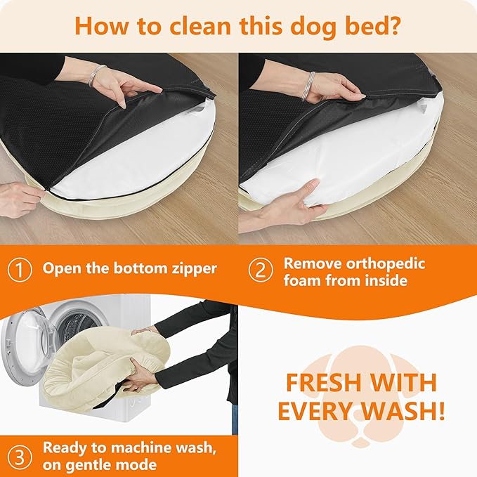 Dwanton Orthopedic Dog Bed for Medium Dogs - Image 7