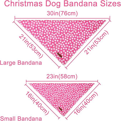 Valentine Dog Bandana, Cotton Pet Kerchief - Image 3