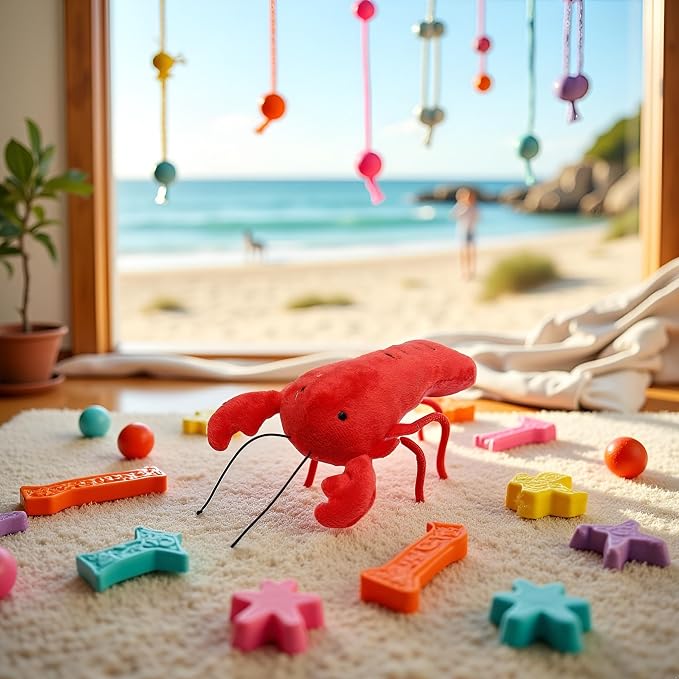 Dog Lobster Chew Toy Multi-Shape Comfortable to Touch Plush Cats Chew Stuffed - Image 4