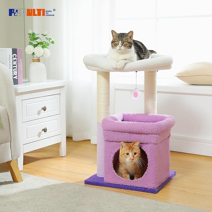 PEQULTI Cat Tree Flower Cat Tower - Image 8