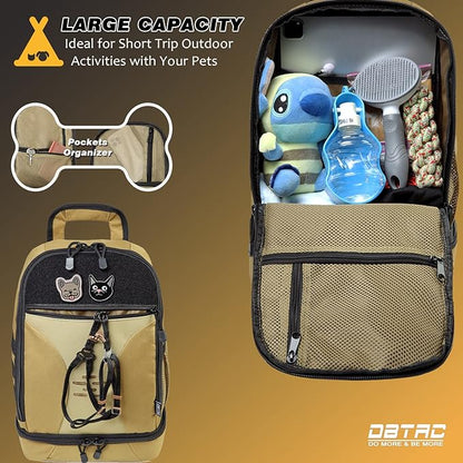 DBTAC Tactical Pet Backpack for Small Dogs & Cats - Image 2