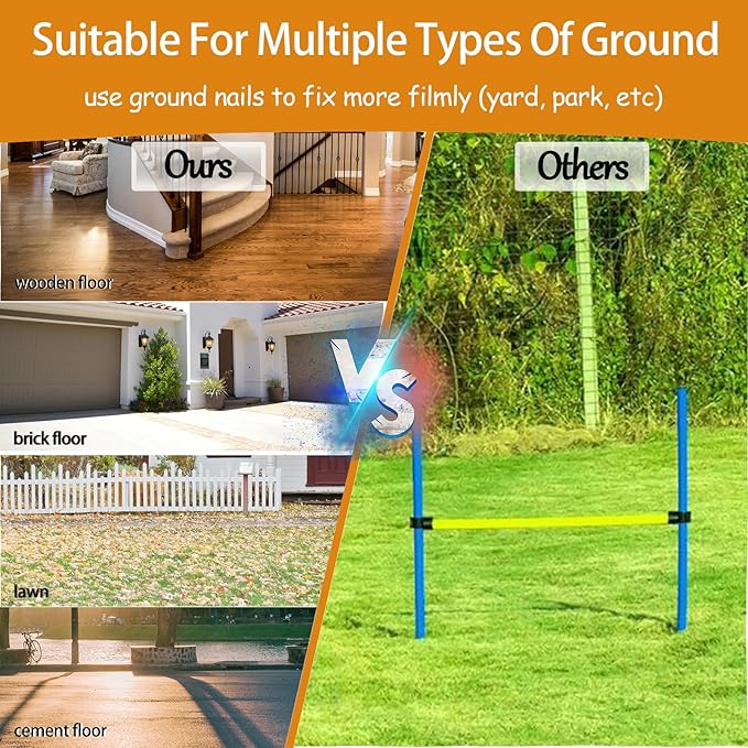 Dog Agility Equipment, 2 in 1 Dog Obstacle Course Training Starter Kit - Image 4