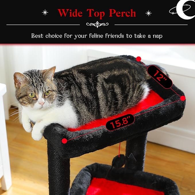 PEQULTI Cat Tree Gothic Cat Tower - Image 2